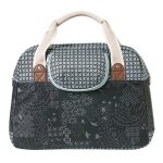 Sac velo basil boheme 18l noir - creme fixation rapide hook - on sur porte bagage avant - arriere (44x17x31cm) ...