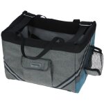 Sac  vlo pour chien ou chat - kerbl - vacation - gris / bleu - 38x29x25 cm