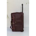 Sacs de voyage - diplomat - valise à roulettes - 75cm - 2 poches - souple marron Sacs de voyage - diplomat - valise à roulettes - 75cm - 2 poches - souple marron