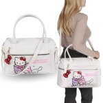 Sac de voyage - hello kitty - blanc - 38x26x16 cm - zipp - pour femme