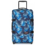 Sac de voyage cabine  roulettes 42l double compartiment tsa 51cm - imprim palmier bleu - ek61l