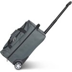 Sac de voyage trolley gris - sac � roulettes canne t�lescopique compartiment spacieux poche zipp�e id�al ...