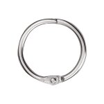 Anneaux bris�s en m�tal - wonda - � 25 mm - sachet de 10 - couleur blanc