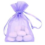Sachet organdi - parme - 75 x 10 cm - organza - violet - mixte