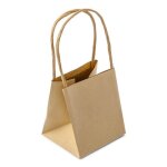 Sachets r�tro arti - kraft - 9 x 8 x 10 cm - d�coration de f�te - carton - papier - int�rieur - vintage ...