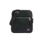 Sacoche armani exchange homme monogramme noir synthtique