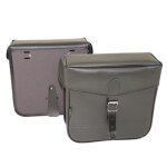 Sacoche arriere velo laterale sporfabric s14 style vintage - fixation courroie - effet cuir noir (lg30xl11xh30 ...