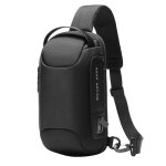 Sacoche bandouliere antivol impermable pour sport voyage homme sac de poitrine avec port de charge usb ...