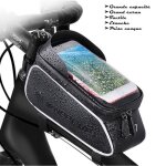 Sacoche de cadre v�lo - �tanche �cran tactile - bicyclette guidon avant sac de t�l�phone - pare - soleil ...