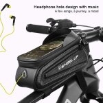 Sacoche cadre v�lo etanche pour smartphone (jusqu?� 7. 0) touchable