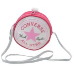Sacoche - converse - sac rond  bandoulire - rose - zippe - enfant