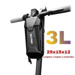 Sacoche guidon trottinette électrique velo draisienne wildman waterproof 3l - noir Sacoche guidon trottinette électrique velo draisienne wildman waterproof 3l - noir