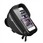 Sacoche de guidon de vlo - non spcifi - modle tanche - cran tactile tpu - fixation  trois points ...