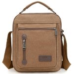 Sacoche homme bandouliere sac � main xjydncg - toile - grande capacit� - marron