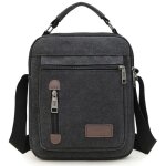 Sacoche homme bandouliere sac � main xjydncg - toile - grande capacit� - noir