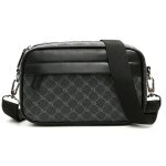 Sacoche homme bandouliere - xjydncg - cuir - vintage - pour le travailles voyages - noir