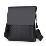 Sacoche homme daffaires sac porté Épaule solide pu cuir ipad peut être placé - 24cm * 20cm * 6cm - noir ... Sacoche homme daffaires sac porté Épaule solide pu cuir ipad peut être placé - 24cm * 20cm * 6cm - noir ...