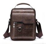 Sacoche homme - xjydncg - sacs � bandouli�re - pu cuir - vintage - marron01