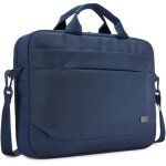Sacoche pour ordinateur portable - case logic - adva - 114 - 13 / 14 - bleu - polyester