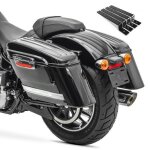 Sacoches rigides lat�rales craftride sc6 pour moto custom noir ? 55 l avec supports universels