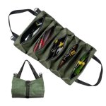Sacoche  roulettes pour outils sac  outils en toile portable avec 5 poches  fermeture clair sac  ...