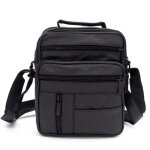 Sacoche sports outdoor - cuir v�ritable - grand mod�le p�cheur rangement - noir homme doublure synth�tique ...