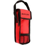 Sacoche de triplette pour jeu de 3 boules de pétanque de taille standard rouge Sacoche de triplette pour jeu de 3 boules de pétanque de taille standard rouge