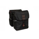 Sacoche v�lo porte - bagage - newlooxs - vigo - double - 40 l - noir / orange