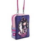 Sac bandouli�re - safta - gorjuss cheshire cat - multicolore - 14x19x7 cm - enfant mixte