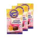 Sainte lucie - lot 3x levure chimique - sainte lucie - 5 sachets 10g