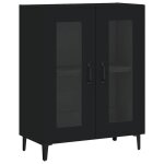 Saison soldes buffet noir - sarazyj - meuble bas - avec stockage - 695x34x90 cm bois ding�nierie mm4693 ...