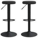Saison soldes tabourets de bar (2 pcs) - sarazyj - chaises haute moderne - noir velours mm1295