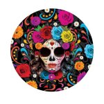 Saladier - catrina - squelette - 32 cm - réutilisable - noir Saladier - catrina - squelette - 32 cm - réutilisable - noir