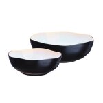 Saladier iris �24cm et �285cm - 2 pi�ces - blanc ivoire