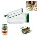 Saladier jar saladepot � salade portable avec ouverture lat�rale�tui � sauce anti - fuiter�cipient � ...