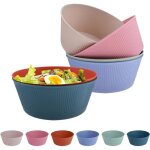 Saladier plastique r�utilisable - dok - lot de 6 - 60 oz - 20�15�8 cm - passe au micro - ondes - passe ...