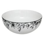 Saladier en porcelaine white floral 23cm blanc