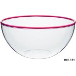 Saladier saturne transparent cerclage couleur 0 32 cm - hauteur 15 cm - contenance 7 l - plastique de ...