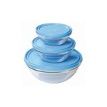 Saladier en verre - duralex - 06l - couvercle en polythylne - rsistant aux chocs - fabriqu en france ...