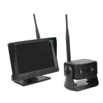 Salalis cam�ra de recul solaire sans fil cam�ra de sauvegarde magn�tique solaire sans fil �cran ips de ...