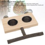 Salalis mangeoire pour cage � oiseaux avec support de perchoir mangeoire pour cage � oiseaux avec support ...
