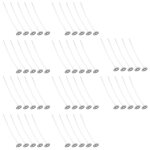 Salalis m�ches en coton m�ches de bougies en coton pr� - cir� 50 pi�ces avec base pour la fabrication ...