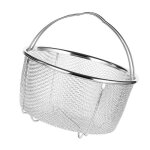 Salalis panier vapeur en m�tal salalis panier vapeur panier � vapeur en maille en acier inoxydable poign�es ...