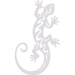 Salamandre autocollant sticker adhsif couleur lzard (couleur de fond: gris - taille: 15 cm)