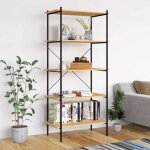 Sale 2026 armoire �tag�re magazine noir - �tag�re � 5 niveaux noir et ch�ne 80x40x163cm pro595439922