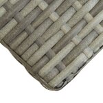 Sale 2026@ banc de jardin 120 cm gris r�sine tress�e et bois dacacia - banquette de balcon @6701