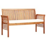 Sale 2026 banc de jardin brun - banc de jardin 3 places avec coussin 150cm - bois dacacia massif pro192118463 ...