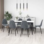 Sale 2026 chaise de cuisine gris - chaises � manger lot de 6 gris fonc� velours pro174882408