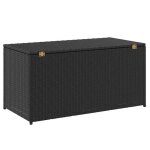 Sale 2026 coffre de rangement de jardin - burke - grande espace - r�sine tress�e 100x50x50 cm - noir ...