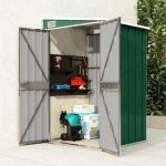 Sale 2026 garage pour robot tondeuse vert - remise de jardin murale vert 118x100x178cm acier galvanis� ...
